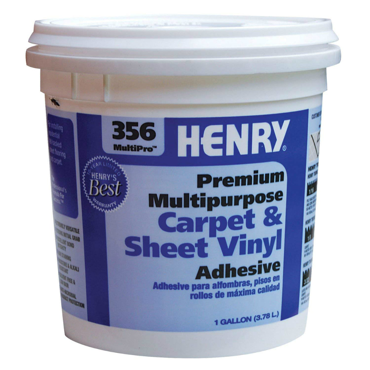 HENRY 12072 MultiPro Premium Multipurpose Flooring Adhesive, #356, 1-Quart