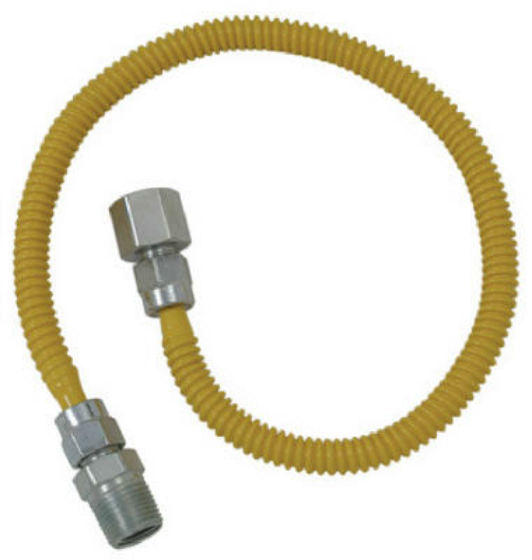 BrassCraft CSSL54-48-P SL Series Stainless Steel Gas Connector, 48"