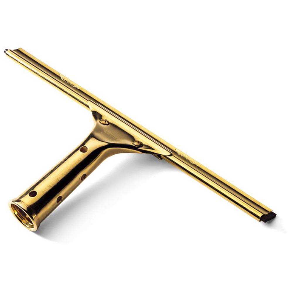 Ettore® 10018 ProSeries Solid Brass Window Squeegee, 18"