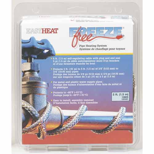Easy Heat® 10805 Freeze Free® Self-Regulating Pipe Heating System with –  Toolbox Supply