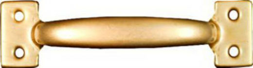 National Hardware® N116-764 Utility Pull with Screws, 6-1/2", Dull Brass