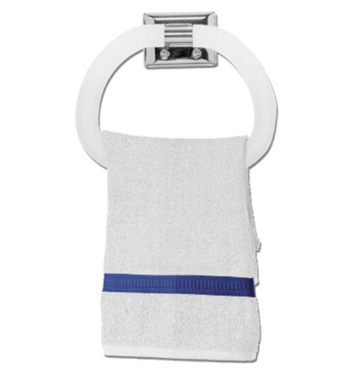Decko 38230 Plastic Towel Ring w/ Mounting Hardware, Chrome Finish, Steel
