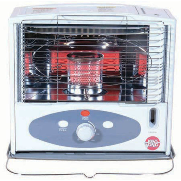 Kero World® KW-11F Radiant Style Indoor Kerosene Wick Heater, 10000 BTU