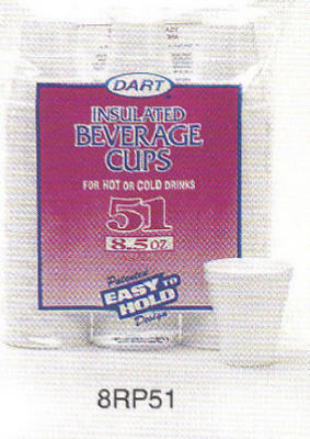 "Dart" Foam Cup 8.5 Oz White