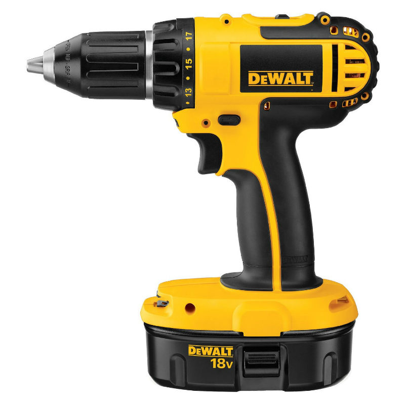 DeWalt® DC720KA Cordless Compact Drill/Driver Kit, 18V, 1/2"