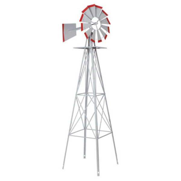SMV 48A American Style Windmill Decorative Lawn Ornament, 8'