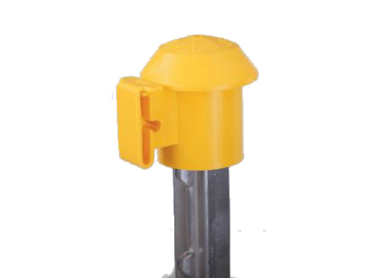 Dare 2027 T-Post TOP'R® Safety Top & Electric Fence Insulator, Yellow, 10-Pack