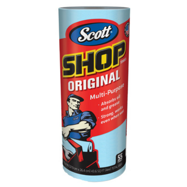 Scott 75130 Original Shop Towels, Blue, 55-Sheet