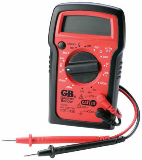 Gardner Bender GDT-3190 Manual Ranging Digital Multimeter, 4 Function