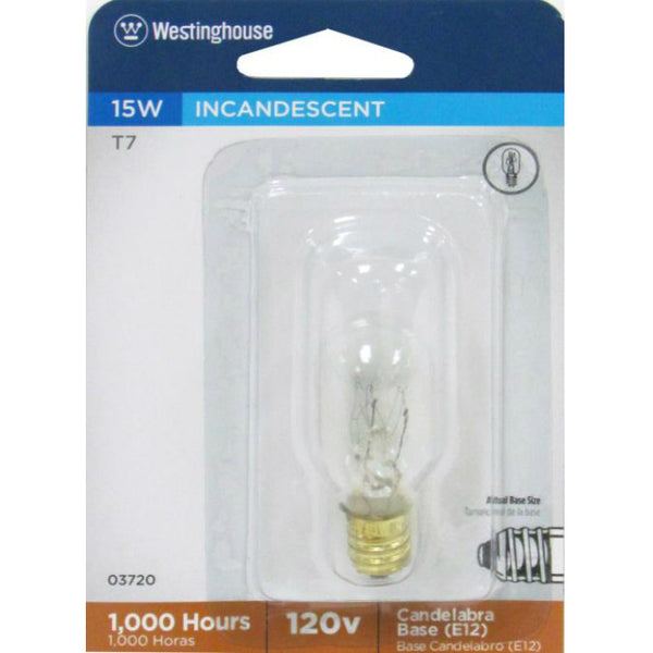 Westinghouse Lighting 03720 Corp 15-watt T7 Clear Tubular Bulb