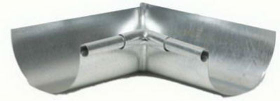 Amerimax LIS265 Galvanized Half Round Inside Mitre, 5"
