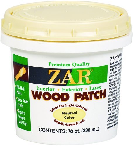 ZAR® 30906 Interior/Exterior Latex Neutral Wood Patch, 1/2 Pt