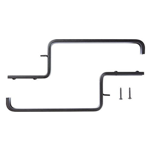 Panacea™ 89057 Adjustable Aluminum Deck Mount Bracket, Black, 2-Count