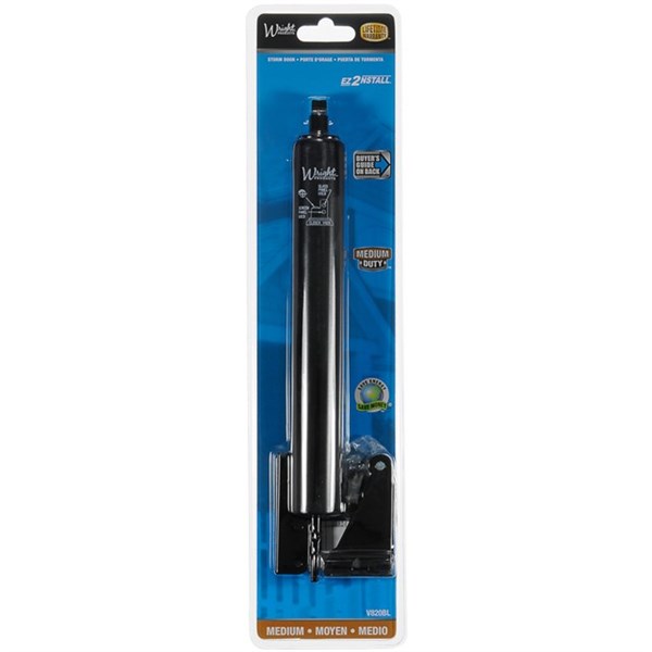 Wright Products™ V820BL Light Duty Pneumatic Door Closer, Black Finish