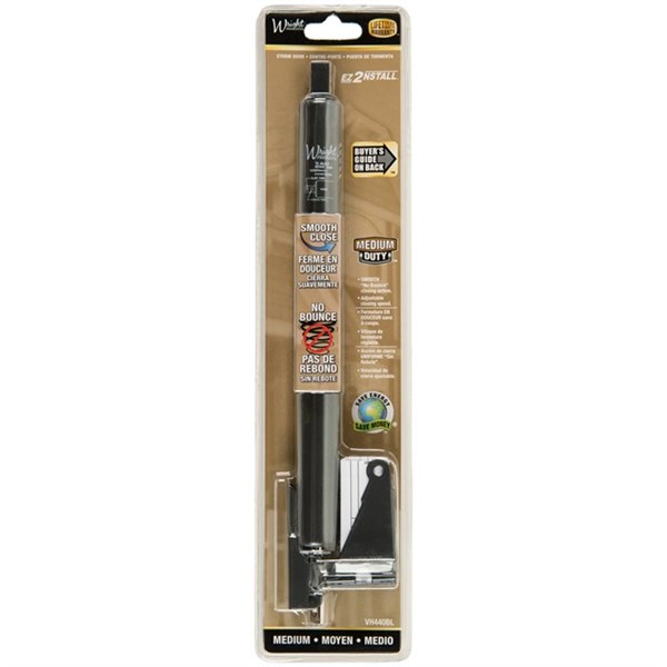Wright Products™ VH440BL Medium Duty Hydraulic Door Closer, Black Finish