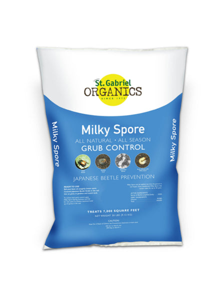 St. Gabriel Organics 80080-2 Milky Spore Grub Control Granular Spreader Mix, 20 lb
