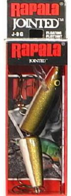 Rapala 0140-2181 Jointed 09 Fishing Lure, Gold, 3.50"