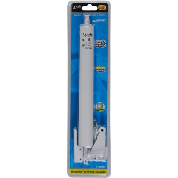Wright Products™ V1020WH Standard Duty Pneumatic Door Closer, White Finish