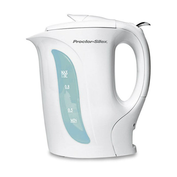 at Home Electric Tea Kettle, White