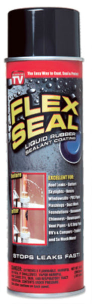 NEW Flex Seal FSR20 Spray Rubber Sealant Coating 14-oz Black WATER  RESISTANT 855647003019