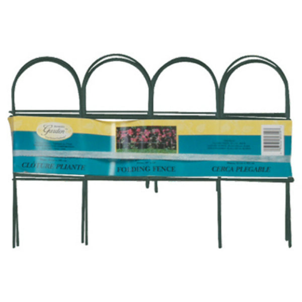 Panacea 89318 Arch Folding Fence, Green, 10" x 10'