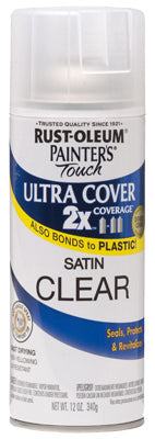 Rust-Oleum 12oz 2x Painter's Touch Ultra Cover Semi-Gloss Spray Paint Clear