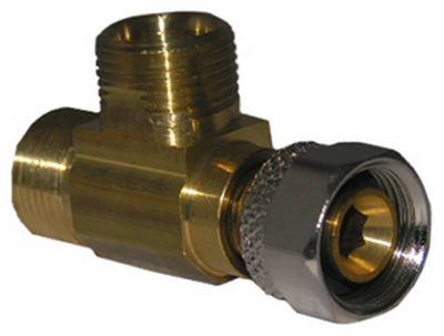 Lasco 06-9111 Angle Stop Add A Tee, 3/8" x 3/8" x 3/8"