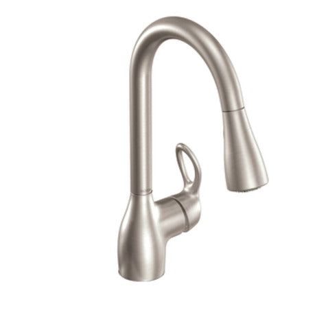 Moen CA87011SRS Kleo 1-Handle High Arc Pull-Down Faucet, Spot Resist Stainless