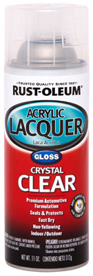 Rust-Oleum® 253366 Automotive Acrylic Lacquer, 11 Oz, Gloss Clear