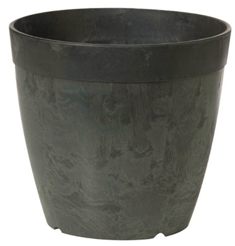 Novelty 03128-05 Round Dolce Planter, 12", Black
