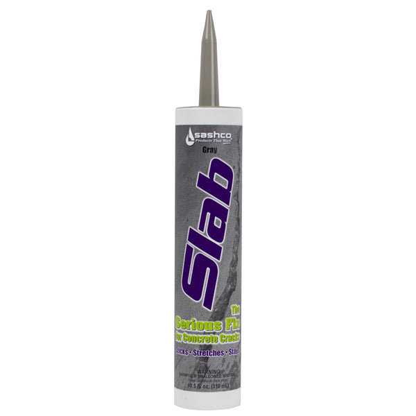Sashco® 16210 Elastomeric Caulk For Concrete Crack Repair, 10.5 Oz, Gray