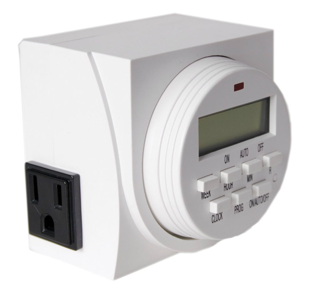 Hydrofarm® TM01715D 7-Day Dual Outlet Digital Timer
