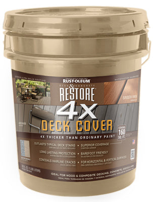 Rust-Oleum® 41500 Restore™ Deck and Concrete Cover 4x, 5 Gallon ...