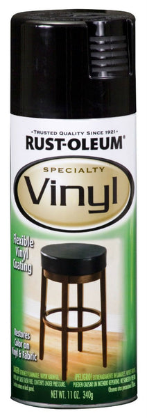 Rust-Oleum® 1909-830 Specialty Vinyl Spray, 11 Oz, Black, Fast Drying