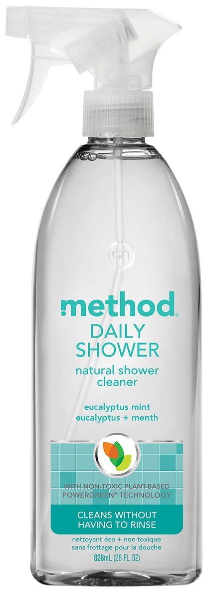 Method 01390 Daily Shower Natural Cleaner Spray, Eucalyptus Mint, 28 Oz