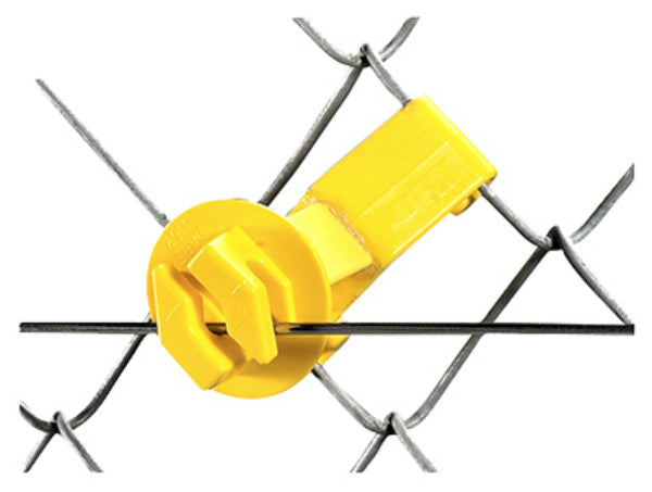Dare SNUG-SU-25 Snug Chain Link & U-Post Insulators, Yellow, 25-Pack