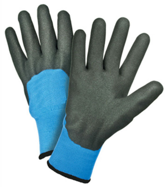 West Chester 93056/M Thermal Sandy Nitrile Knuckle Dipped Gloves, Medium