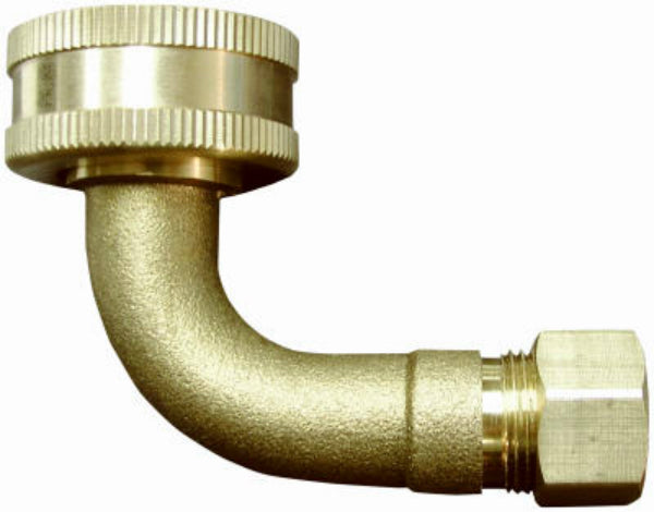 Homewerks® 7210-38-34-E Whirlpool® Lead-Free Brass Dishwasher Elbow, 3/8" x 3/4"