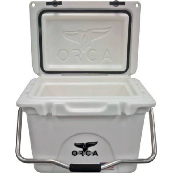 ORCA® ORCW020 Durable Roto-Molded Cooler, White, 20-Qt Capacity