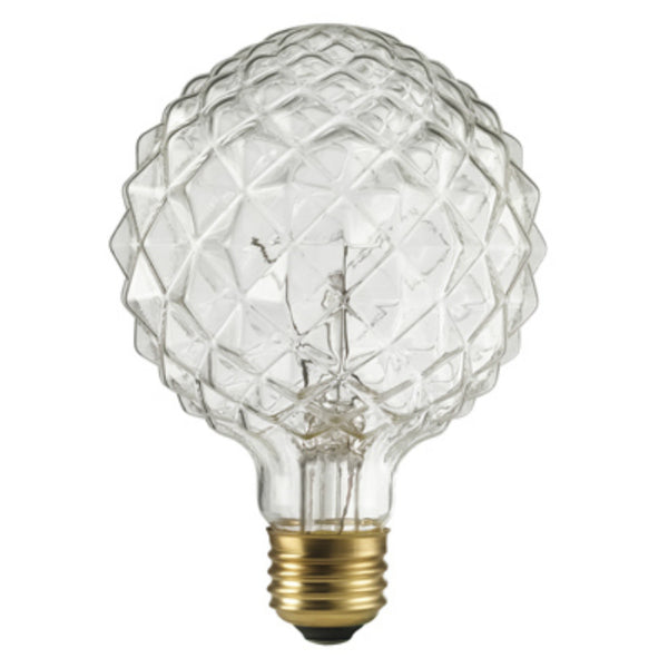 Globe® Electric 84637 Crystalina Designer G30 Incandescent Bulb, 40W, 120V
