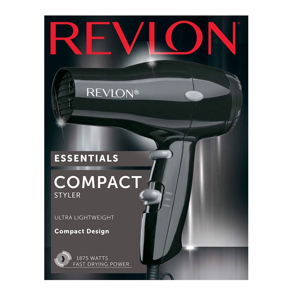 Revlon RVDR5034 ESSENTIALS Compact Styler with 2 Heat/Speed Settings, 1875W