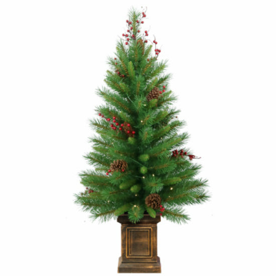 National Tree WB8-306-40 Woodland Berry Artificial Entrance Tree, 4'