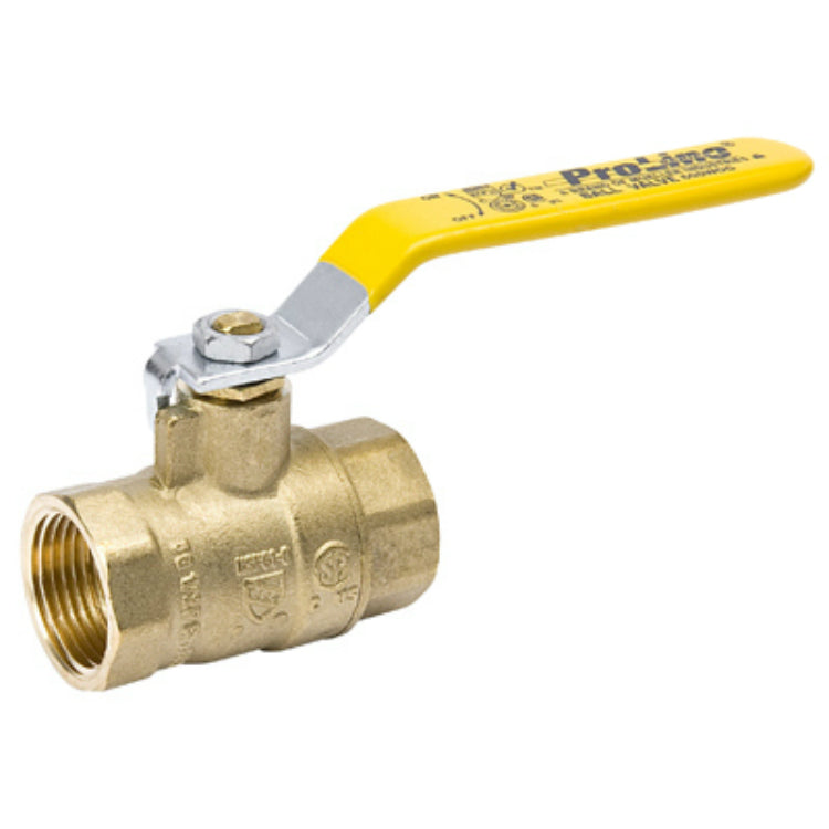 ProLine® 107-814NL Forged Brass Full Port Ball Valve, 3/4" IPS