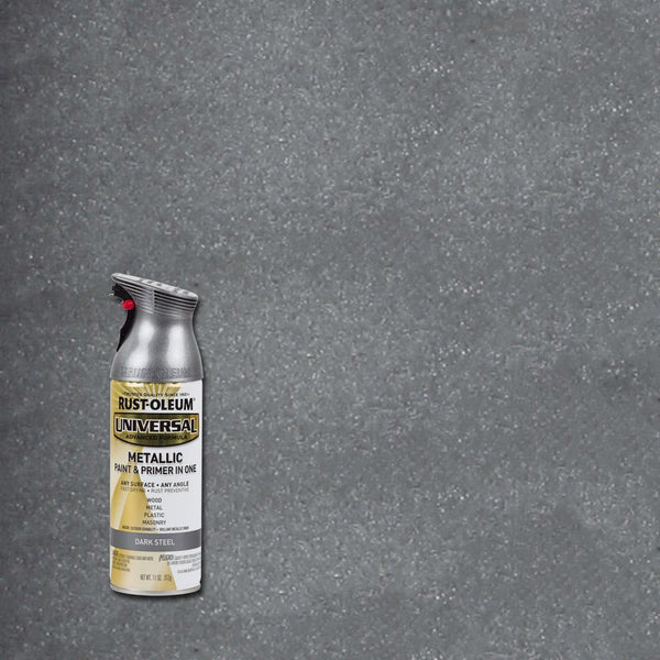 Rust-Oleum® 262662 Universal® Metallic Spray Paint & Primer, Dark Stee –  Toolbox Supply