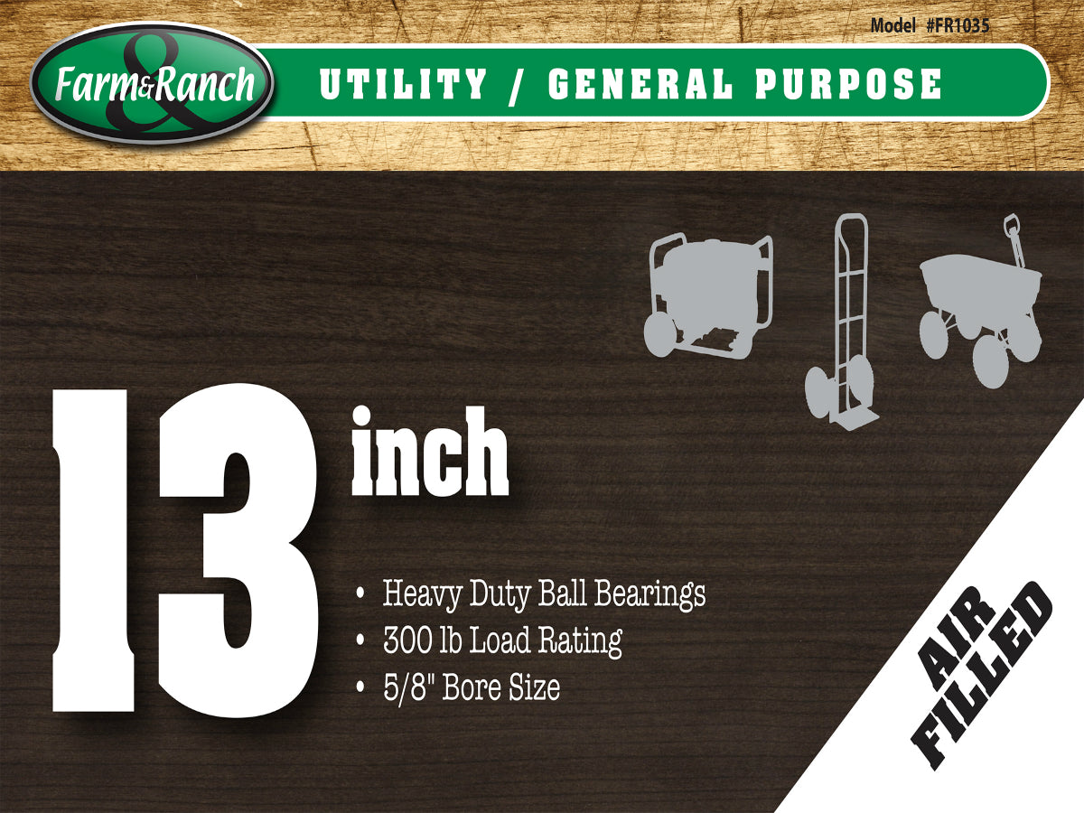 Farm & Ranch FR1035 Utility General Purpose Pneumatic Tire, 13"