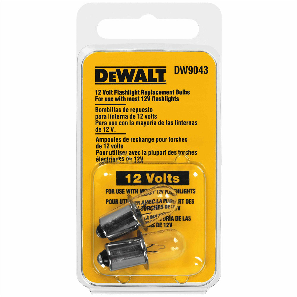 DeWalt DW9043 Flashlight Replacement Bulb, 12V, 2 Count