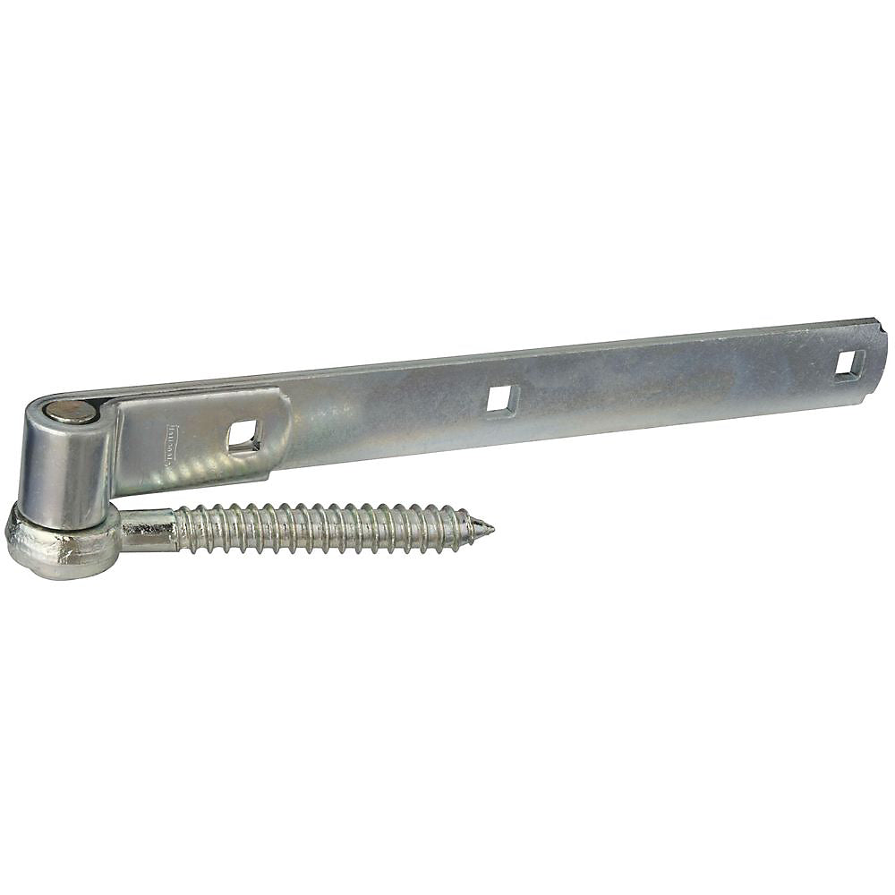 National Hardware N129-767 290BC Screw Hook/Strap Hinges, Zinc plated, 12"