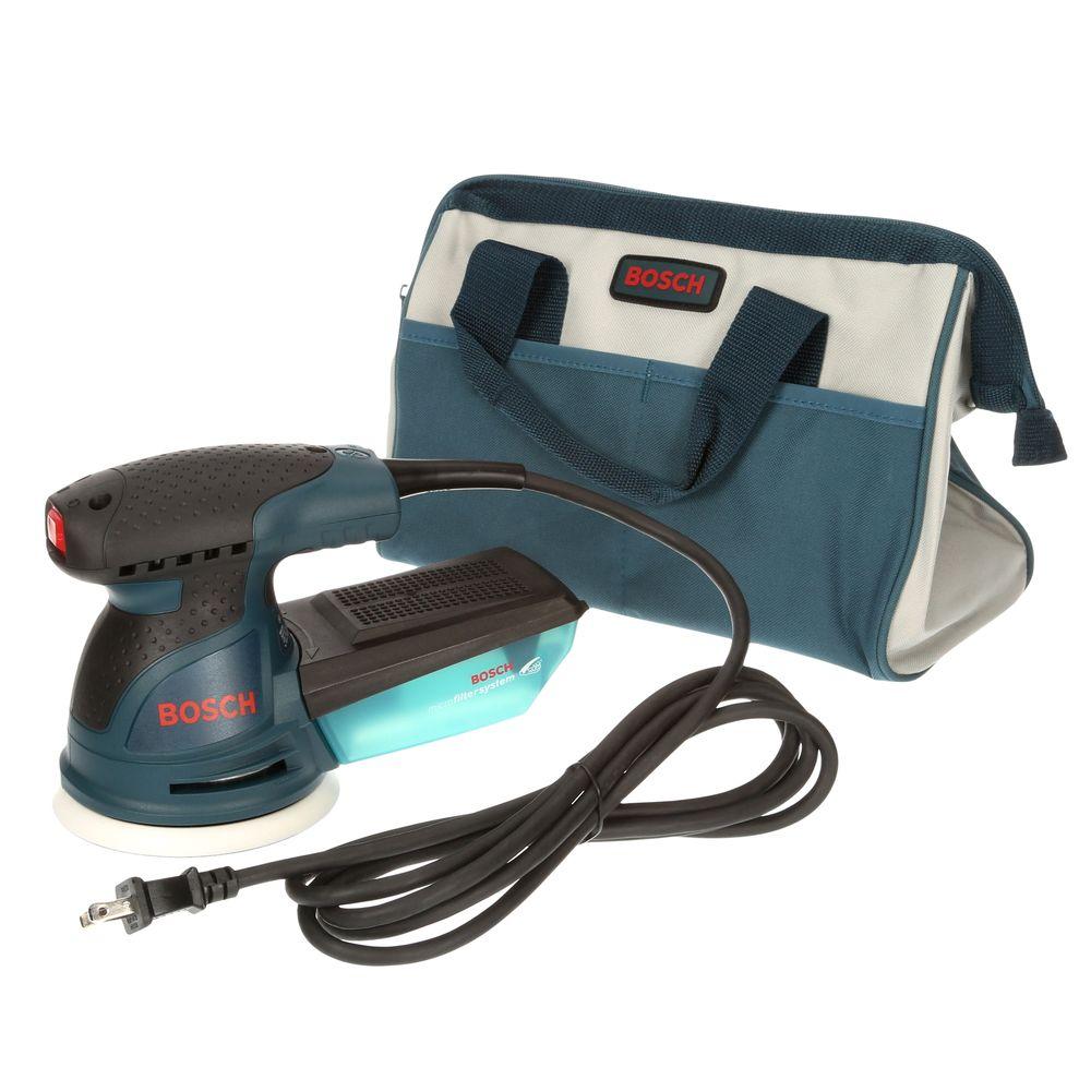 Bosch ROS20VSC Random Orbit Sander/Polisher with Carrying Bag, 5", 2.5 Amp