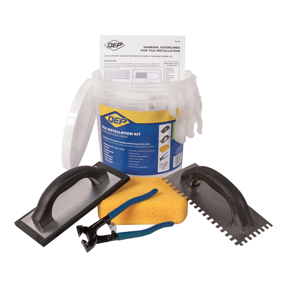 QEP 78220Q Tile Installation Kit with Plastic Bucket