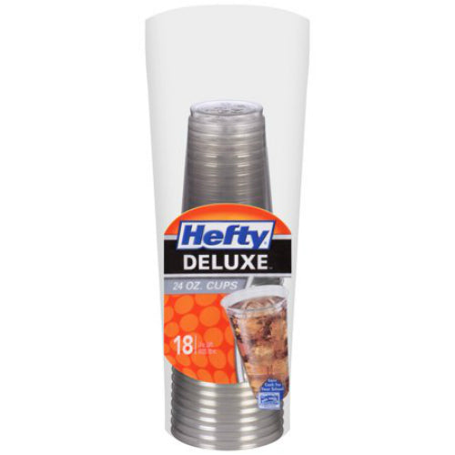 Hefty 00C21800 Deluxe Clear Plastic Cups, 18 Oz, 28-Count – Toolbox Supply